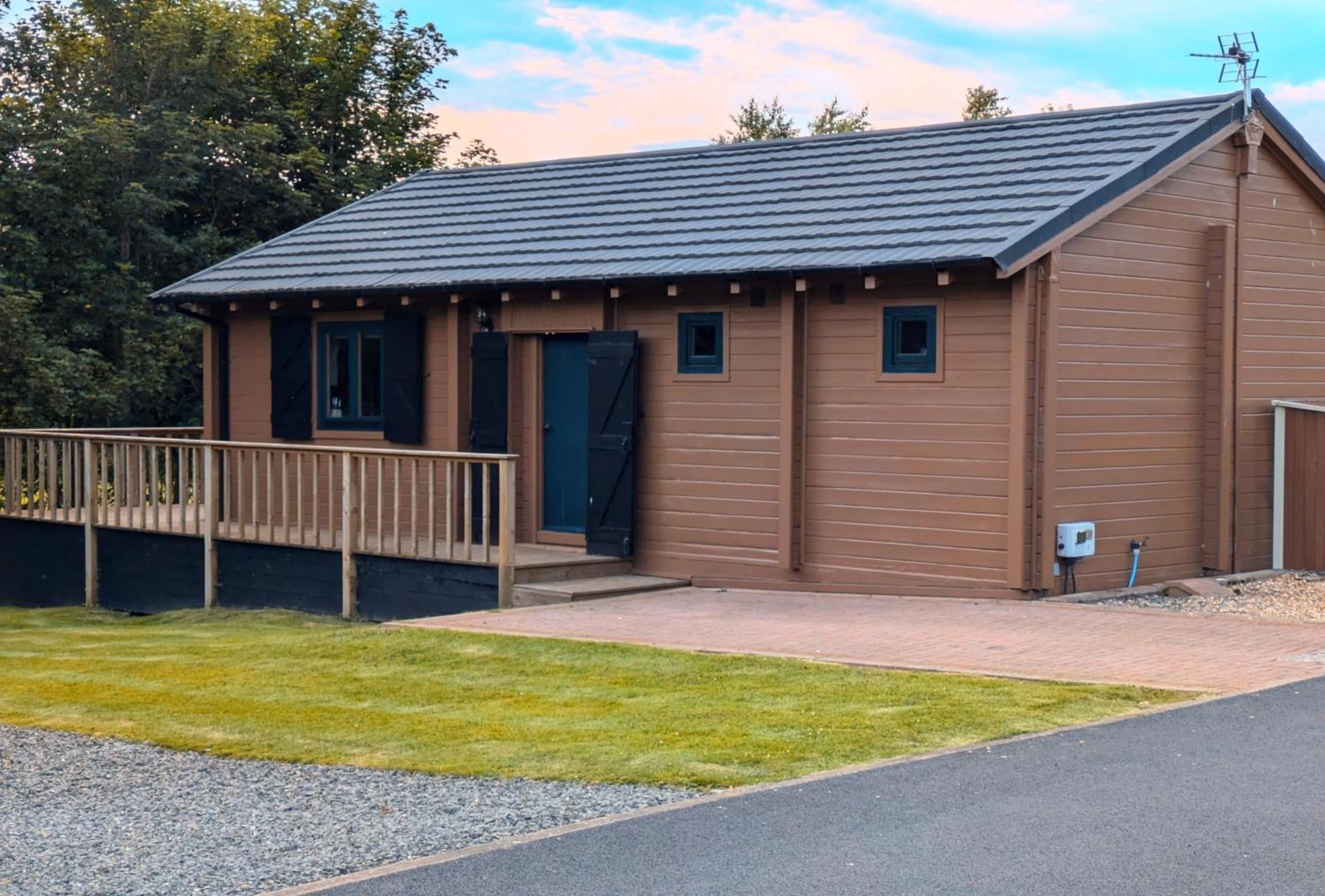 Rustic Lodge Retreat At Riverview Holiday Park Newcastleton Kültér fotó